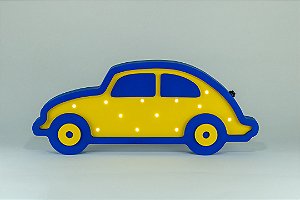 Fusca Luminoso em MDF com LED