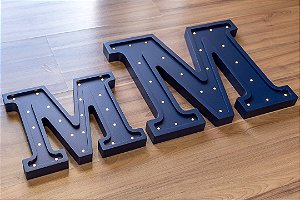 Letra Luminosa em MDF com LED - 40 CM