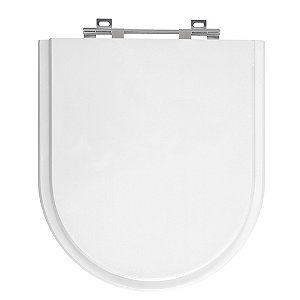 Tampa de Vaso Riviera Branco Tampa para Vaso Celite Madeira Laqueada