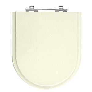 Tampa de Vaso Smart Pergamon (Bege Claro) Tampa para Vaso Celite de Madeira Laqueada