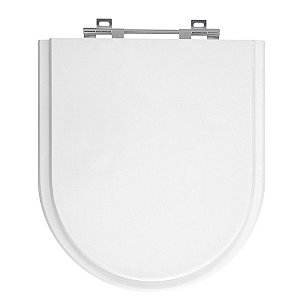 Tampa de Vaso Smart Branco Tampa para Vaso Celite Madeira Laqueada