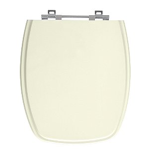 Tampa de Vaso Stylus Pergamon (Bege Claro) Tampa para Vaso Celite de Madeira Laqueada