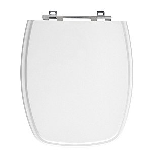 Tampa de Vaso Stylus Branco Tampa para Vaso Celite de Madeira Laqueada