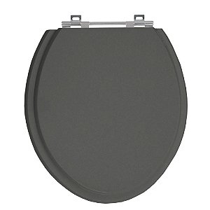 Tampa de Vaso Convencional Oval Cinza Escuro Tampa Vaso Deca-incepa-celite-roca