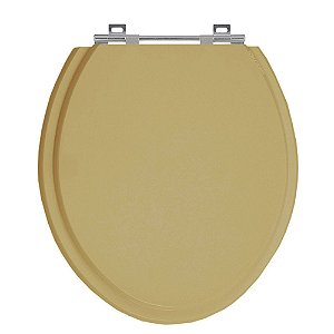 Tampa de Vaso Targa Bege Castor Tampa para Vaso Deca de Madeira Laqueada