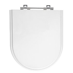 Tampa de Vaso Nuova Branco Tampa para Vaso Deca de Madeira Laqueada