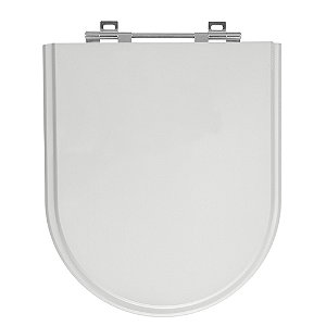 Tampa de Vaso Link Cinza Real (Claro) Tampa para Vaso Deca de Madeira Laqueada