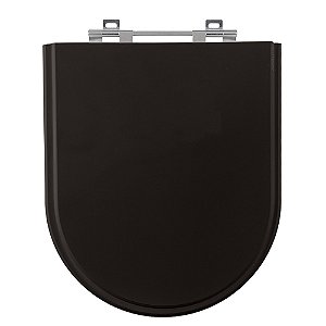 Tampa de Vaso Nuova Preto Tampa para Vaso Deca de Madeira Laqueada