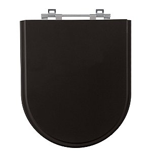 Tampa de Vaso Duna Preto Tampa para Vaso Deca de Madeira Laqueada