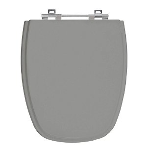 Tampa de Vaso Monte Carlo Cinza Vip (Escuro) Tampa para Vaso Deca de Madeira Laqueada