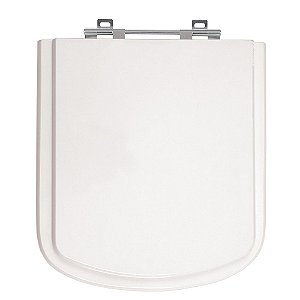 Tampa de Vaso Unic Branco Tampa para Vaso Deca de Madeira Laqueada