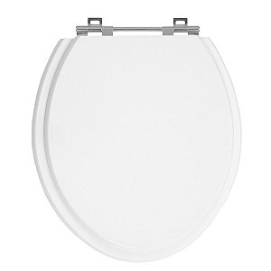 Tampa de Vaso Izy Branco Tampa para Vaso Deca de Madeira Laqueada