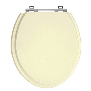 Tampa de Vaso Izy Creme Tampa para Vaso Deca de Madeira Laqueada