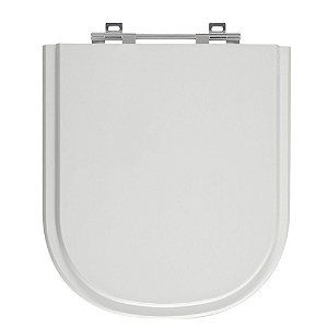 Tampa de Vaso Vogue Plus Cinza Real (Claro) Tampa para Vaso Deca de Madeira Laqueada