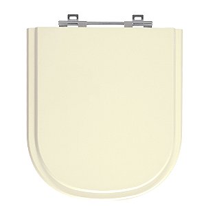 Tampa de Vaso Vogue Plus Creme Tampa para Vaso Deca de Madeira Laqueada
