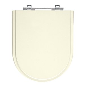 Tampa de Vaso Luna Palha (Bege Claro) Tampa para Vaso Icasa de Madeira Laqueada