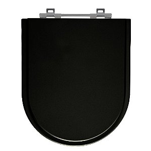 Tampa de Vaso Luna Preto Tampa para Vaso Icasa de Madeira Laqueada