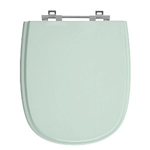 Tampa de Vaso Sabatini Verde Agua Tampa para Vaso Icasa de Madeira Laqueada