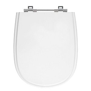 Tampa de Vaso Paris Branco Neve Tampa para Vaso Ideal de Madeira Laqueada