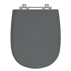 Tampa de Vaso Paris Cinza Escuro Tampa para Vaso Ideal de Madeira Laqueada