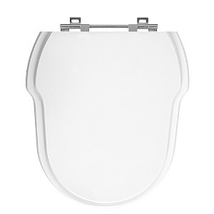 Tampa de Vaso Hampton Branco Tampa para Vaso Incepa de Madeira Laqueada