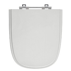 Tampa de Vaso Ibiza Cinza Platina (Claro) Tampa para Vaso Incepa de Madeira Laqueada