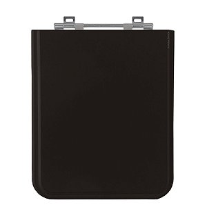 Tampa de Vaso Square Preto Tampa para Vaso Incepa de Madeira Laqueada