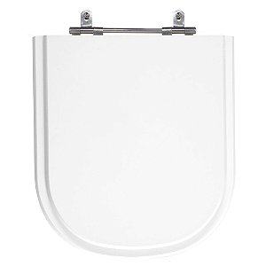 Assento Laqueado Life Branco Tampa para Vaso em Celite em Mdf