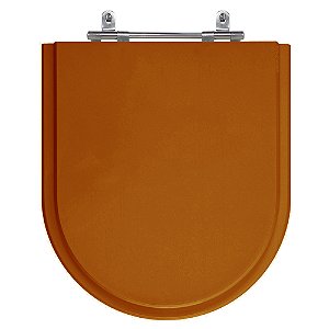 Assento Laqueado Riviera Caramelo Tampa para o Vaso Celite em Mdf