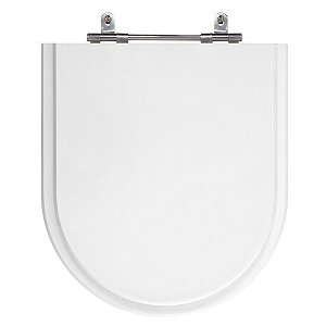 Assento Laqueado Smart Branco Tampa para Vaso Celite de Mdf
