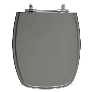 Assento Laqueado Stylus Cinza Perola (Escuro) Tampa para Vaso Celite em Mdf