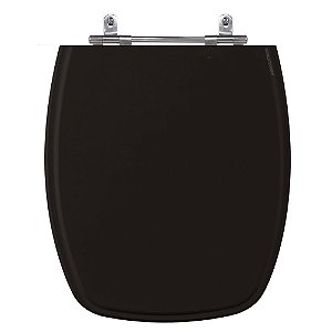 Assento Laqueado Stylus Preto Tampa para Vaso Celite em Mdf