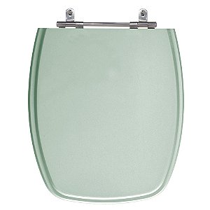Assento Laqueado Stylus Verde Agua Marinha Tampa para Vaso Celite em Mdf
