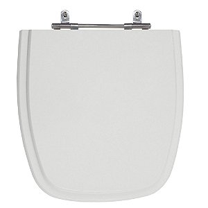 Assento Laqueado Versato/fit Cinza Prata Tampa para Vaso Celite em Mdf