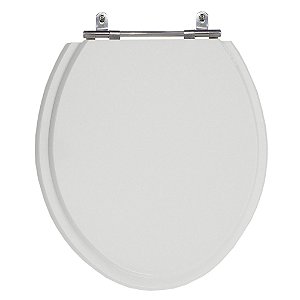 Assento Laqueado Convencional Oval Cinza Claro Universal Deca-incepa-celite-ideal-roca em Mdf