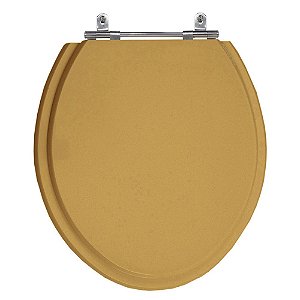 Assento Laqueado Convencional Oval Pêssego (Rosa) Universal Tampa Vaso Deca-incepa-celite-ideal em Mdf
