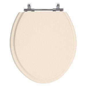 Assento Laqueado Convencional Oval Rosa Shell (Pessego) Tampa de Vaso em Mdf