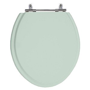 Assento Laqueado Convencional Oval Verde Claro Universal Tampa Vaso Deca-incepa-celite-ideal-roca em Mdf