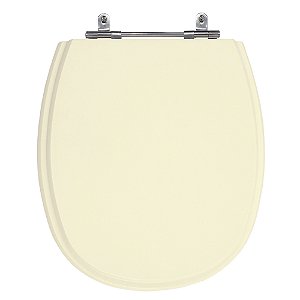 Assento Laqueado Aspen Creme Tampa para Vaso Deca em Mdf