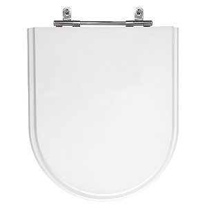 Assento Laqueado Carrara Branco Tampa para Vaso Deca em Mdf