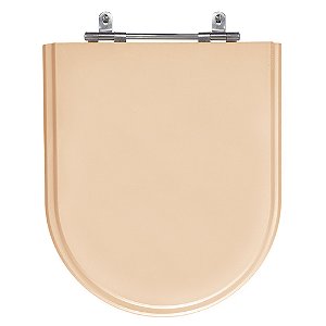 Assento Laqueado Carrara Rosa Floral Tampa para Vaso Deca em Mdf