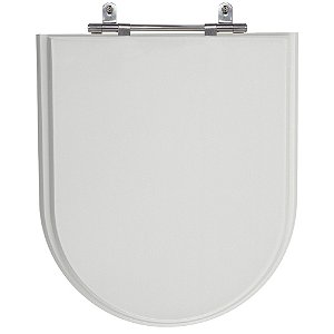Assento Laqueado Duomo Plus Cinza Real (Claro) Tampa para Vaso Deca em Mdf