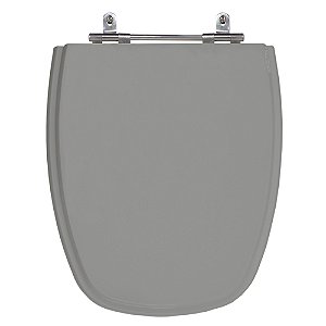 Assento Laqueado Monte Carlo Cinza Vip (Escuro) Tampa para Vaso Deca em Mdf