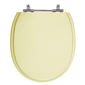 Tampa de Vaso Village Creme (Bege Claro) Tampa para Vaso Deca em Mdf