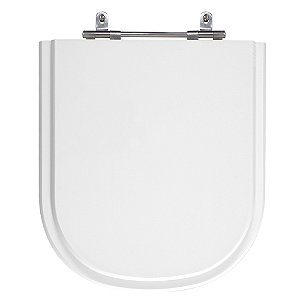 Assento Laqueado Vogue Plus Branco Tampa para Vaso Deca em Mdf