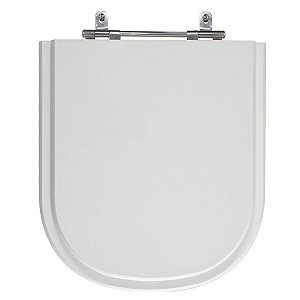 Assento Laqueado Vogue Plus Cinza Real (Claro) Tampa para Vaso Deca em Mdf