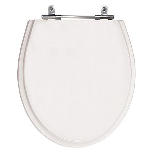 Assento Laqueado Windsor Ritz Branco Tampa para Vaso Deca em Mdf