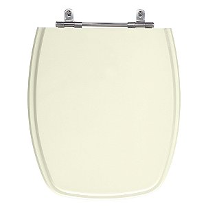 Assento Laqueado Primula Marfim (Bege) Tampa para Vaso Fiori em Mdf