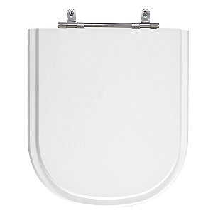 Assento Laqueado Etna Branco Tampa para Vaso Icasa em Mdf
