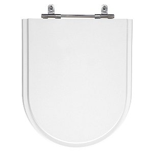 Assento Laqueado Luna Branco Tampa para Vaso Icasa em Mdf